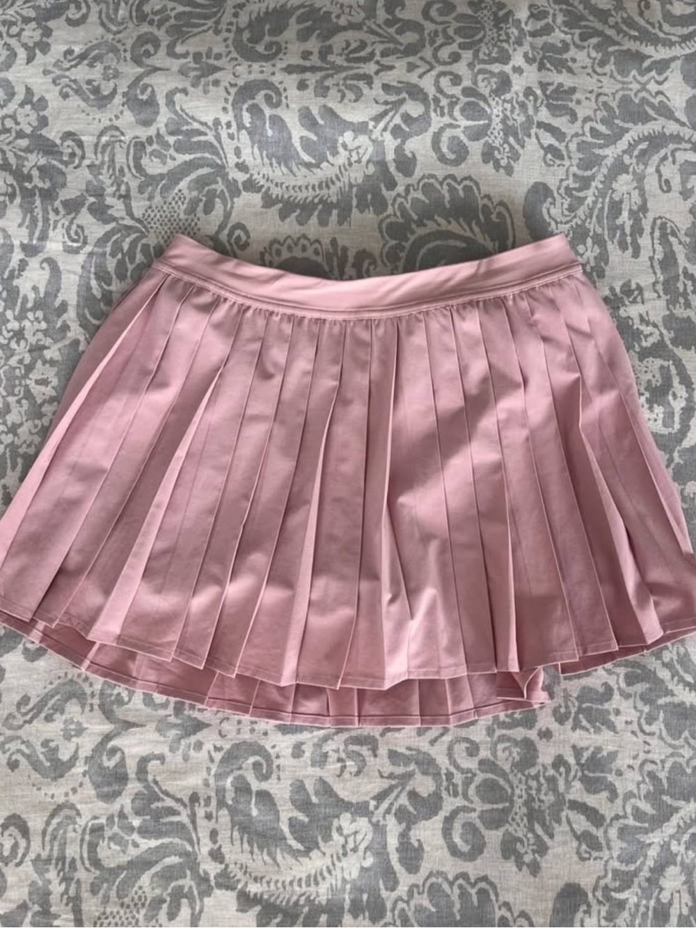 lululemon pink high-rise pleated tennis skirt